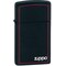 Zippo 2024 Zippo Black Matte W/Logo & Border, Slim ZIP-1618ZB - alternate 1